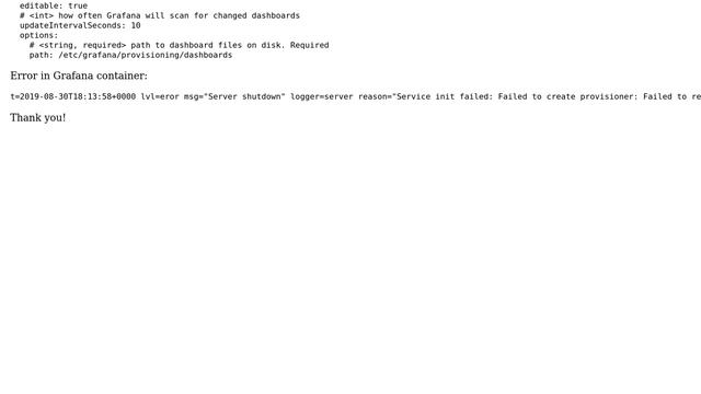 Grafana provisioning dashboards in Docker смотреть онлайн