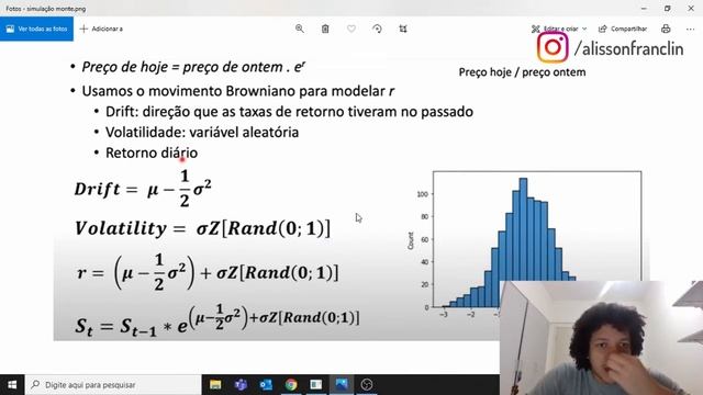 Simulação simples de Monte Carlo de preços de ações com Python смотреть онлайн