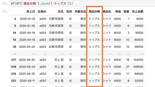 【毎日Python】Pythonのデータフレームで特定の値の要素を抽出する方法｜isin смотреть онлайн