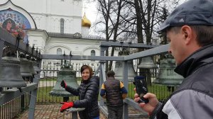 Звонари Наталья Бородулина и Владимир Дегтярев колокола Успенского собора Ярославля