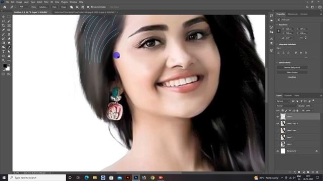 Anupama Digital painting Photoshop Tutorials || Oil Painting || Smudge Painting ||#viral #photoshop смотреть онлайн