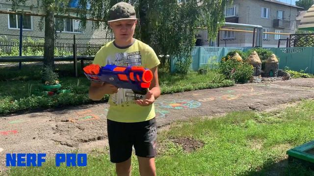 Обзор на nerf TRILOGY DS-15 / фаер тест/ NERF pro (Описание) смотреть онлайн