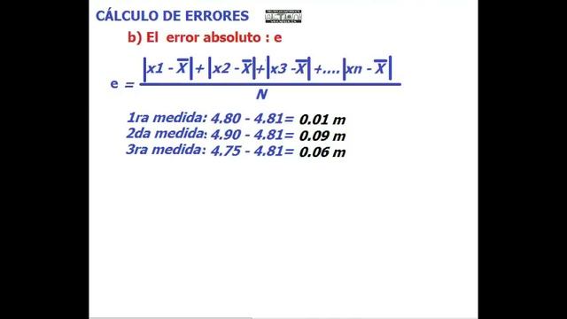 CALCULO DE ERRORES смотреть онлайн