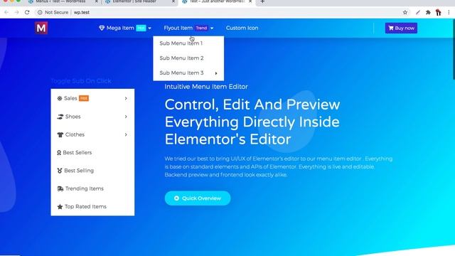 How To Make A Horizontal Mega Menu with Elemental Menu and Elementor смотреть онлайн
