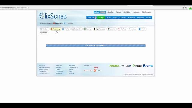 Вывод денег с Clixsense в PayPAl смотреть онлайн