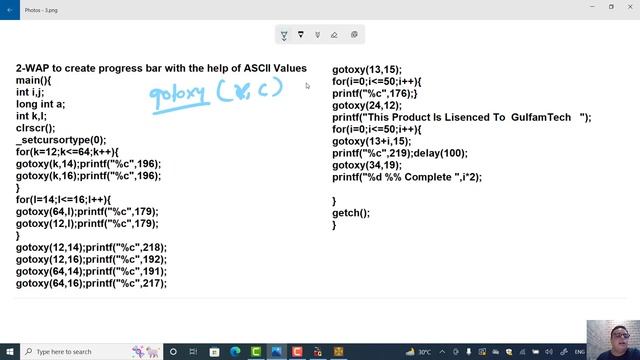Write a program to print ASCII table in C || Write a program to create a progress bar in C смотреть онлайн