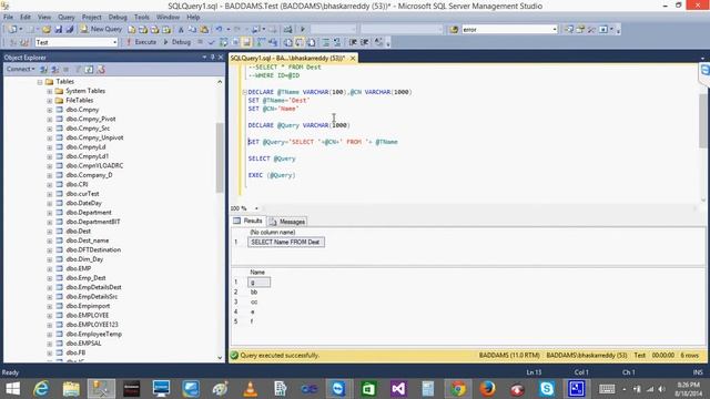 TSQL 28 Dynamic Queries смотреть онлайн
