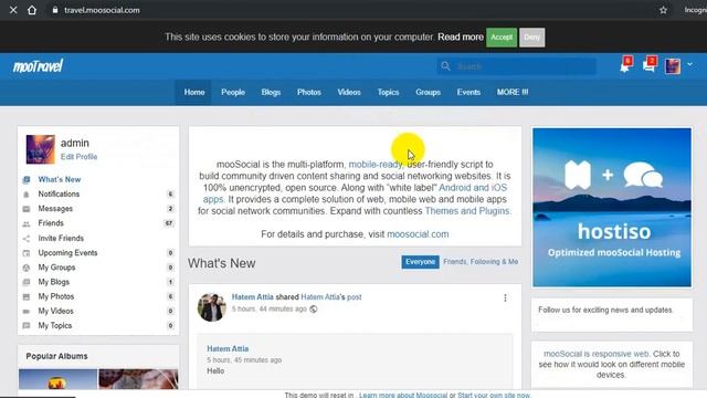 How to access admin panel - mooSocial смотреть онлайн