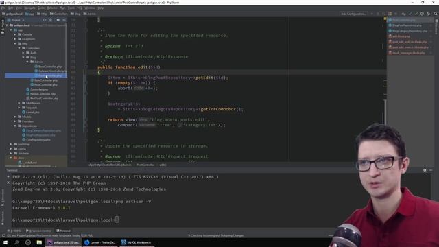 Laravel урок №38: [ Страница редактирования статьи блога ] #1 смотреть онлайн