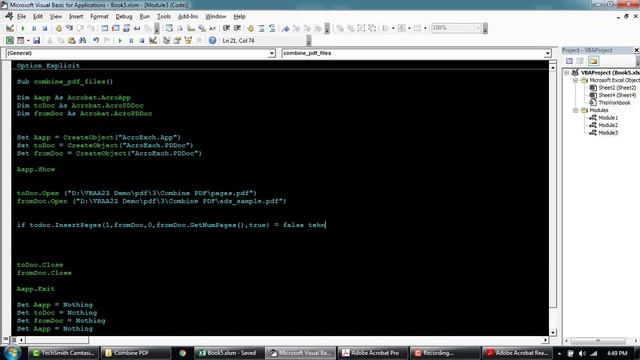 VBA to combine multiple PDF Pages - VBA PDF Automation-7 смотреть онлайн