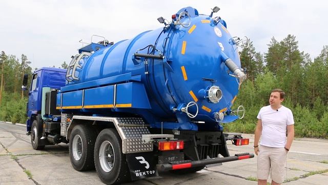 Илососная вакуумная автоцистерна МВС-14 МАЗ-6312-26 - новый илосос от НПО "ВЕКТОР" смотреть онлайн