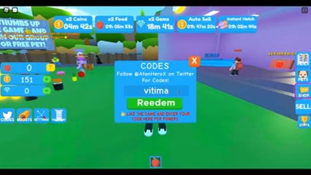 FOOD MAGNET КОДЫ. РОБЛОКС Симулятор Магнита Еды Коды. Roblox Food Magnet Simulator. смотреть онлайн