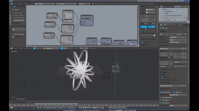 Blender - Animation Nodes simple setup смотреть онлайн
