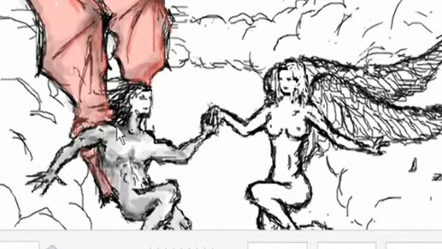 Ольви "Ангел и Демон" (граффити в контакте) смотреть онлайн