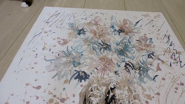 Картина акриловыми красками с эффектом фрески/ Painting with acrylic paints with fresco effect смотреть онлайн