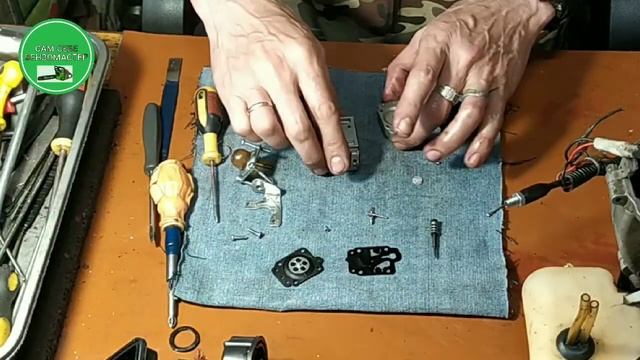 Как самостоятельно сделать ремонт бензокосы "Вектор". смотреть онлайн