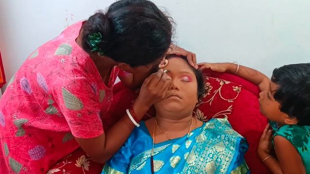 Real reception bridal makeup tutorial/ happy client/ dry and dusky skin makeup#makeuptutorial смотреть онлайн