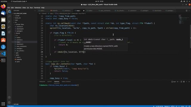 Linux Systems Dev in C - Copy files recursively смотреть онлайн