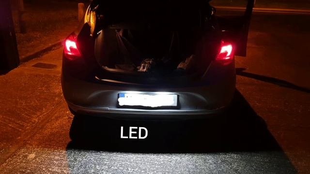 Astra J LED number plate, Philips xtreme vision headlight Bulb H7(picture slides) смотреть онлайн