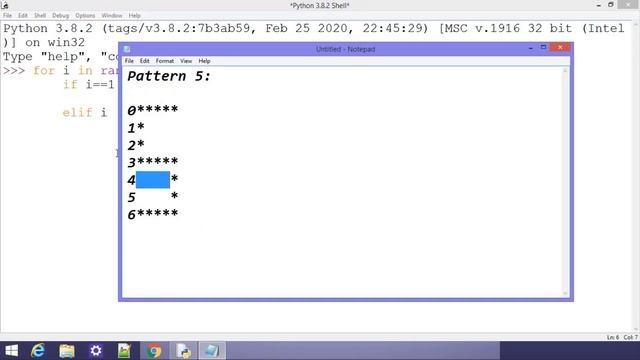 Example of Loop: Last Pattern | Practice Problem from Loops | Python Full Beginners Course in Hindi смотреть онлайн