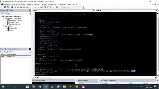 07/10 - Sincronização Excel - AutoCAD - Automação de detalhamentos смотреть онлайн