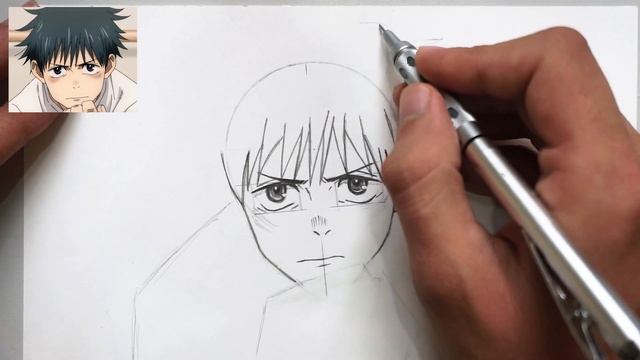 How to draw YUTA OKKOTSU - JUJUTSU KAISEN | Step by Step смотреть онлайн
