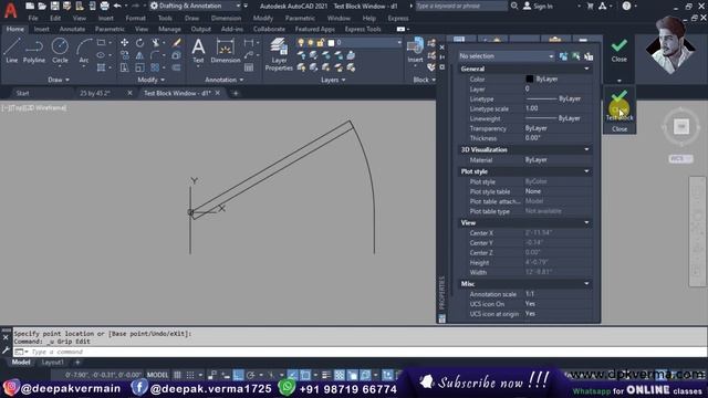 #45 | Door Dynamic Block in AutoCAD [deepakverma] смотреть онлайн