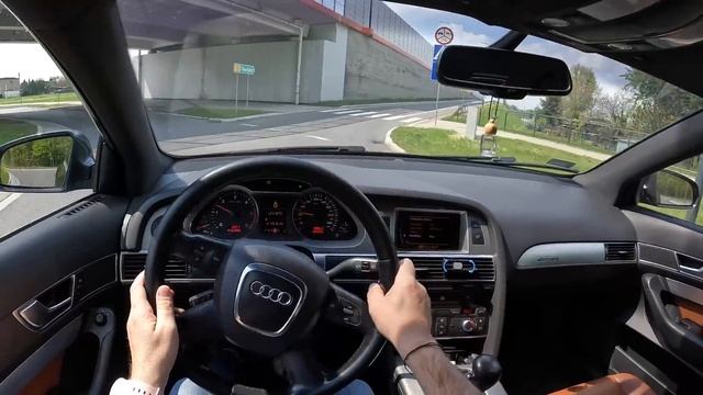 2006 Audi A6 C6 Quattro [2.7 V6 TDI 180HP] |0-100| POV Test Drive #1185 Joe Black