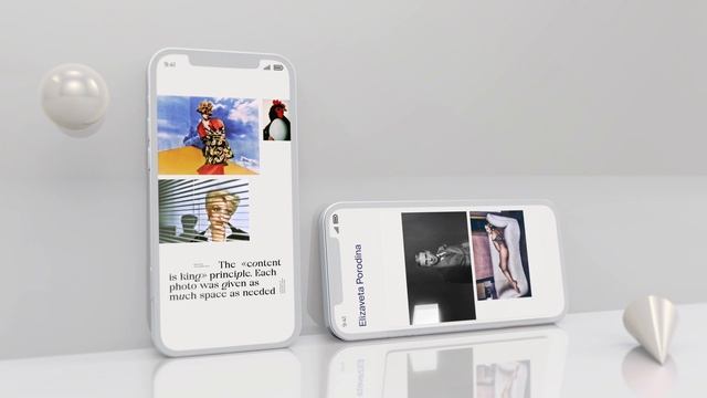 Сайт-портфолио Елизаветы Породиной - дизайнерский кейс от Evrone смотреть онлайн