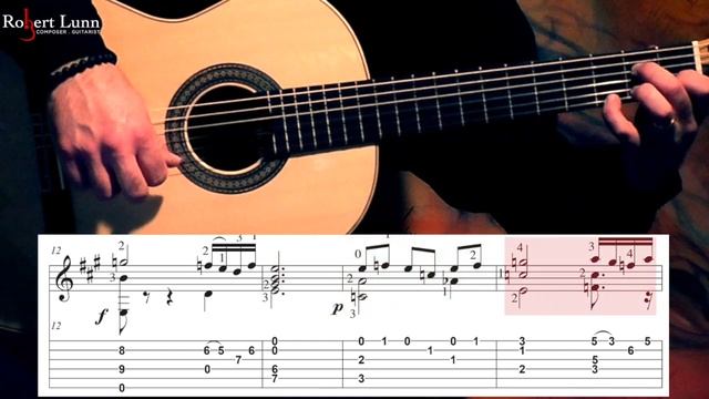 ROMANCE DE LOS PINOS - Federico Moreno Torroba - Sheet Music/TAB - Classical Guitar смотреть онлайн