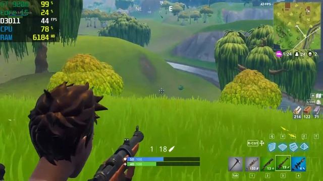 Fortnite Played on Lowest Preset on Nvidia 920m | 920mx - Core i5 | 2018 Benchmark Test смотреть онлайн