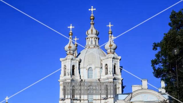 Смольный. Петербург. Таймлапс и гиперлапс. Футаж смотреть онлайн