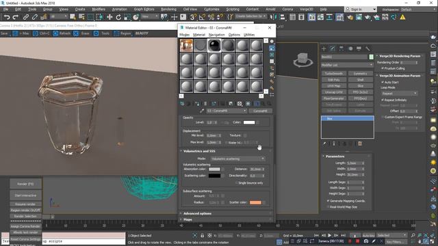 3Ds max Corona creating glass material. glass. создания материала стекла жидкости вина . смотреть онлайн