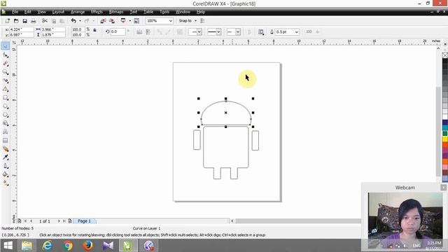 Cara membuat Logo Android dengan CorelDraw X4 смотреть онлайн