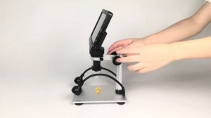 DM9 7" LCD Digital Microscope 1200X, 1080P Coin Microscope with 12MP Camera Sensor, 10 LED Lights
