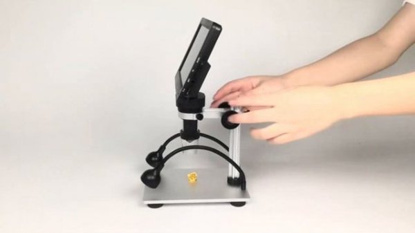 DM9 7" LCD Digital Microscope 1200X, 1080P Coin Microscope with 12MP Camera Sensor, 10 LED Lights