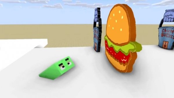 Monster School: SpongeBob Ballon Rush GamePlay Mobile Game Runner Max Level - Minecraft Animation