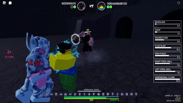 [Roblox is Unbreakable] D4C Love Train uses Spin to counter Spin. смотреть онлайн