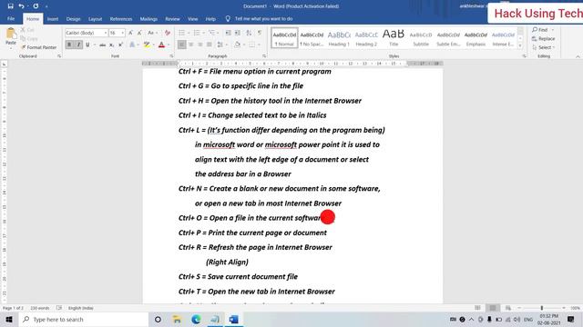Shortcuts from a to z || Ctrl+A to Ctrl+Z all shortcuts|| IN HINDI смотреть онлайн