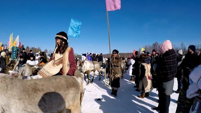 Эвенкийский слёт оленеводов п. Хатыстыыр Алданского района. смотреть онлайн