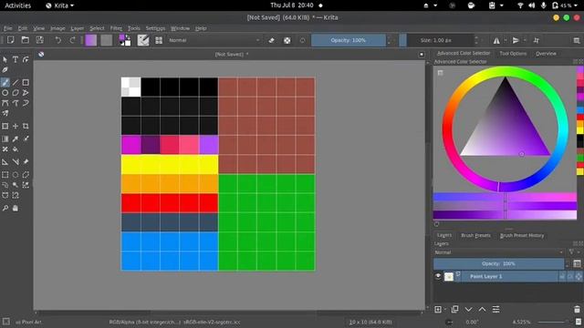 How to make color palette for low-poly assets | Krita & Blender смотреть онлайн