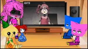 Реакция персонажей poppy playtime на анимацию " I`m not a monster 3 "