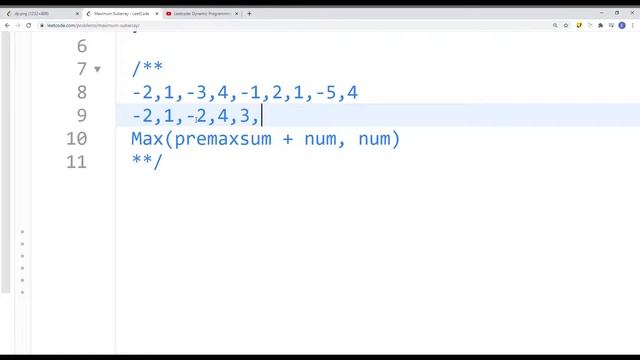[Java] Leetcode 53. Maximum Subarray [DP Subsequence #3] смотреть онлайн