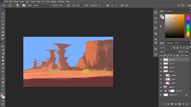 Coral Digital Art - Digital Painting Process PHOTOSHOP смотреть онлайн