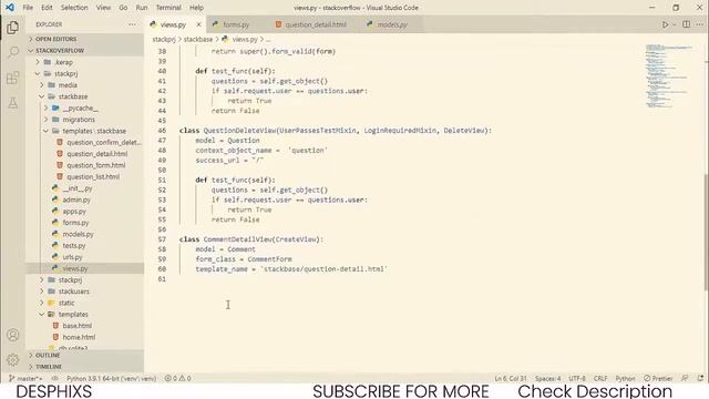 Comment Feature in Django | Stackoverflow Clone with django part 15| Django Tutorial смотреть онлайн