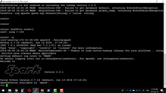 Apache Spark Session - Different Shell - Scala Shell and PySpark смотреть онлайн