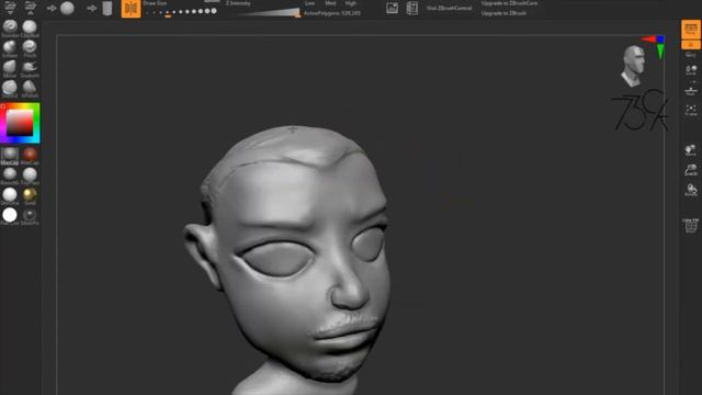 Sculpting Male Bust With Zbrushcoremini смотреть онлайн