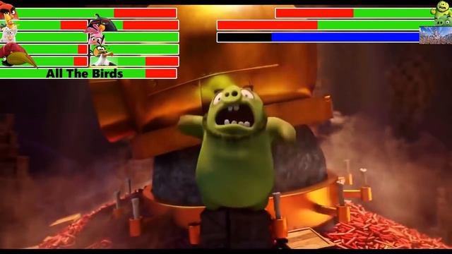 The Angry Birds Movie Final Battle With Healthbars(2/2)