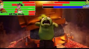 The Angry Birds Movie Final Battle With Healthbars(2/2)
