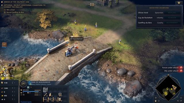 30 Knights Fight for Brittany - Age of Empires 4 | French Campaign Part 1 смотреть онлайн